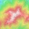 Topografisk kort Monte Gambarogno, højde, terræn