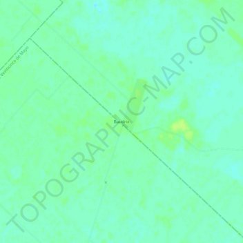 Topografisk kort Baudrix, højde, terræn