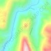 Topografisk kort Buntu Tasik, højde, terræn