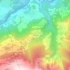 Topografisk kort Uf der Halda, højde, terræn
