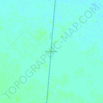 Topografisk kort Plaza Montero, højde, terræn
