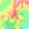 Topografisk kort Monte Fiore, højde, terræn