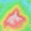 Topografisk kort Serra del Prete, højde, terræn