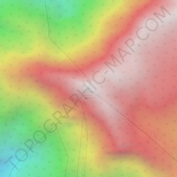 Topografisk kort Gunung Leuser, højde, terræn