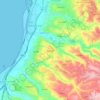 Topografisk kort Maghdoucheh, højde, terræn