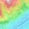 Topografisk kort Remondet, højde, terræn