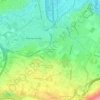 Topografisk kort Saconnex-d'Arve-Dessous, højde, terræn
