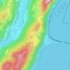 Topografisk kort Carona, højde, terræn