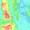 Topografisk kort Kienersrüti, højde, terræn