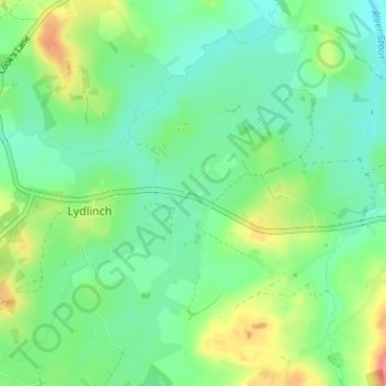 Topografisk kort Bagber, højde, terræn
