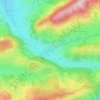 Topografisk kort Missen, højde, terræn