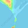 Topografisk kort San Giovanni di Sinis, højde, terræn