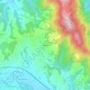 Topografisk kort Moscano, højde, terræn