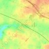 Topografisk kort Nørre Aaby, højde, terræn