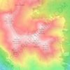 Topografisk kort Quota, højde, terræn