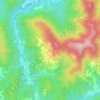 Topografisk kort Polverara, højde, terræn