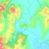 Topografisk kort Compignano, højde, terræn