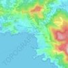 Topografisk kort Venere Azzurra, højde, terræn