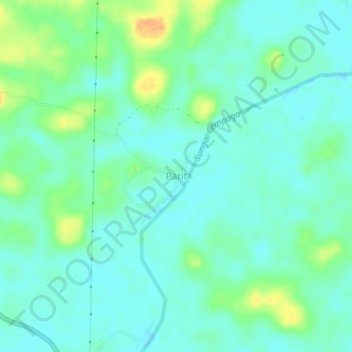 Topografisk kort Parit, højde, terræn
