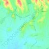 Topografisk kort Moano, højde, terræn