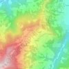 Topografisk kort Casola, højde, terræn