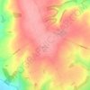 Topografisk kort Walesby Top, højde, terræn