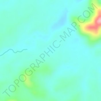 Topografisk kort Boroges, højde, terræn