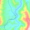 Topografisk kort Millares, højde, terræn