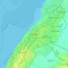 Topografisk kort Southport, højde, terræn