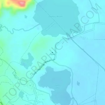 Topografisk kort Suoh, højde, terræn