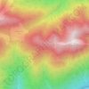Topografisk kort Predigtstuhl, højde, terræn