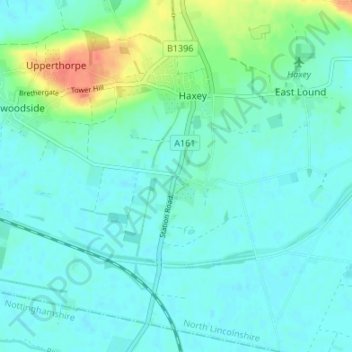 Topografisk kort Graizelound, højde, terræn