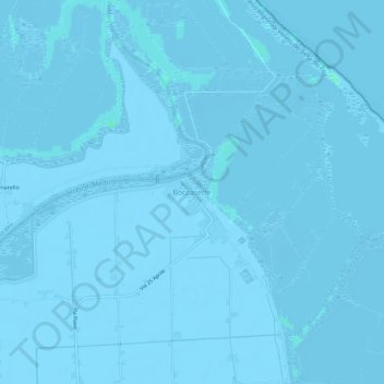Topografisk kort Boccasette, højde, terræn