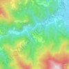 Topografisk kort Verni, højde, terræn
