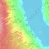 Topografisk kort Överbyn, højde, terræn