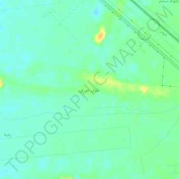 Topografisk kort Tawi Khadaraq, højde, terræn