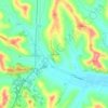 Topografisk kort Colcavagno, højde, terræn