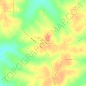 Topografisk kort Tezanos Pinto, højde, terræn