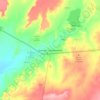 Topografisk kort Ganado, højde, terræn