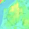 Topografisk kort Brookend, højde, terræn