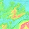 Topografisk kort Pian dei Giullari, højde, terræn
