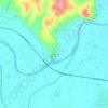 Topografisk kort Pavone, højde, terræn