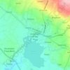 Topografisk kort Kecamatan Praya, højde, terræn