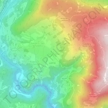 Topografisk kort Chivo, højde, terræn