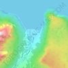 Topografisk kort Fresvik, højde, terræn