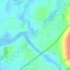 Topografisk kort Trælleborg Gårde, højde, terræn