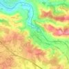 Topografisk kort Staggia Senese, højde, terræn