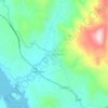 Topografisk kort Villanova Strisaili, højde, terræn