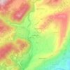 Topografisk kort Regione Firè, højde, terræn