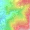 Topografisk kort Pian di Melosa, højde, terræn